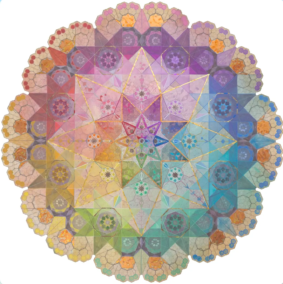 Archangel Gabriel by Adam One — circular composition of geometric forms and colour